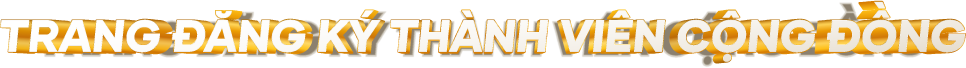Trang đăng ký thành viên cộng đồng
